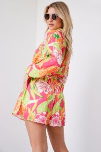 Shannon Printed Woven Romper sold by fab'rik