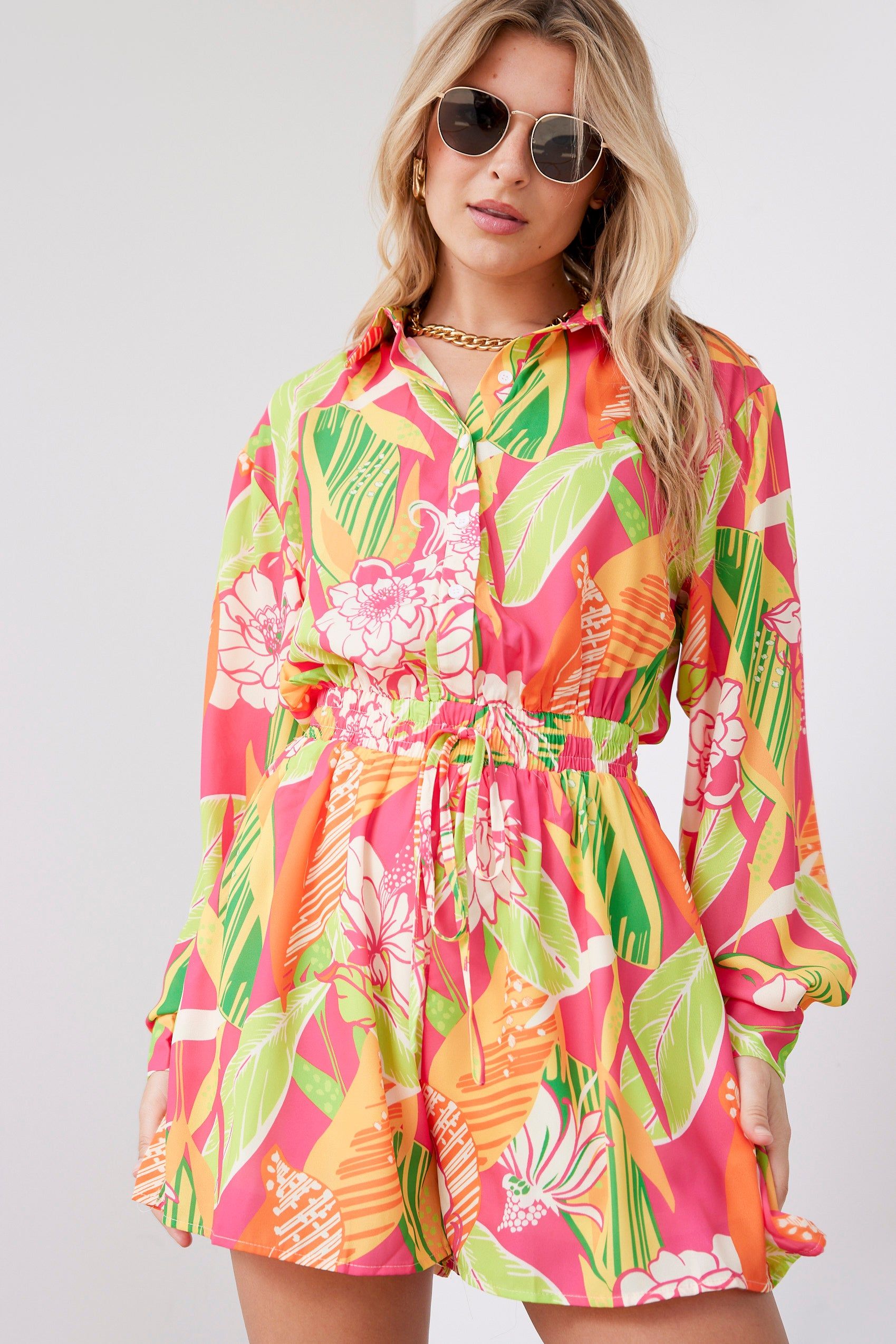 Shannon Printed Woven Romper sold by fab'rik product image thumbnail 4