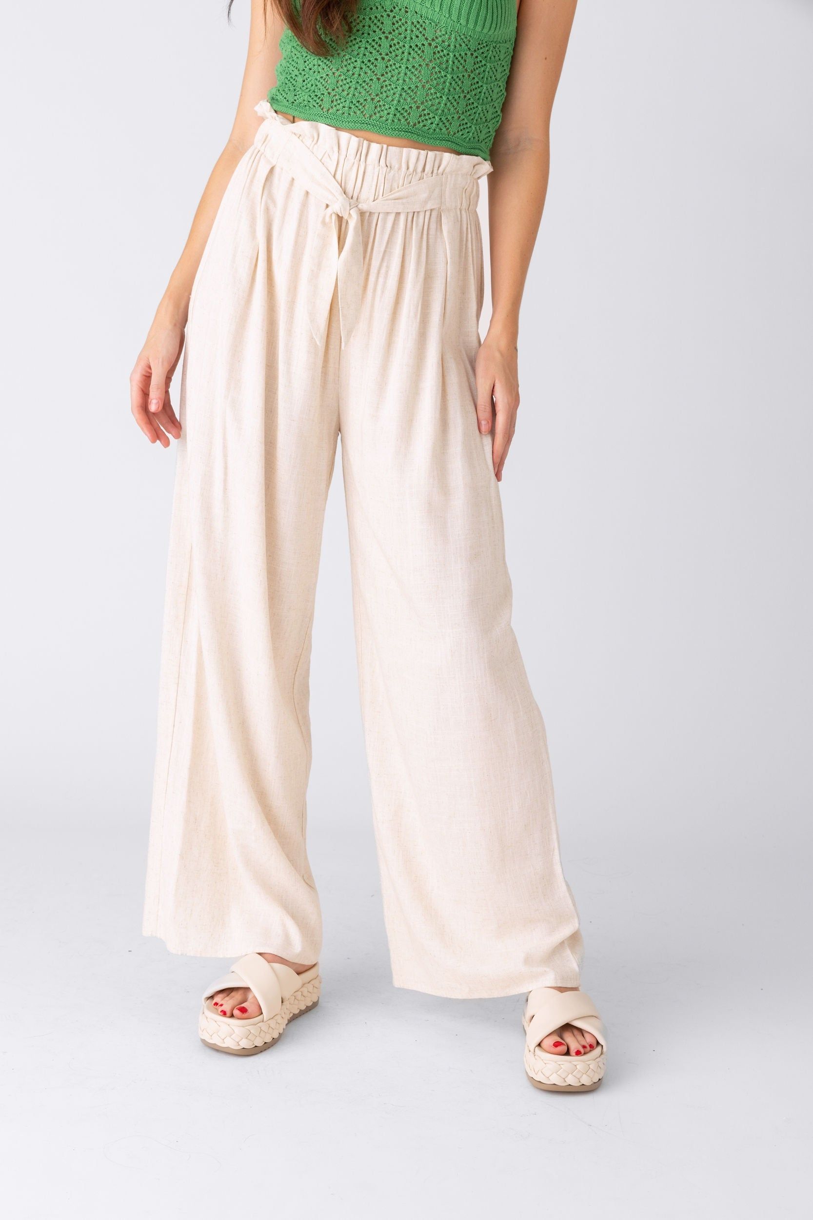 SALE - Banks Tie Waist Linen Pant sold by fab'rik product image thumbnail 4