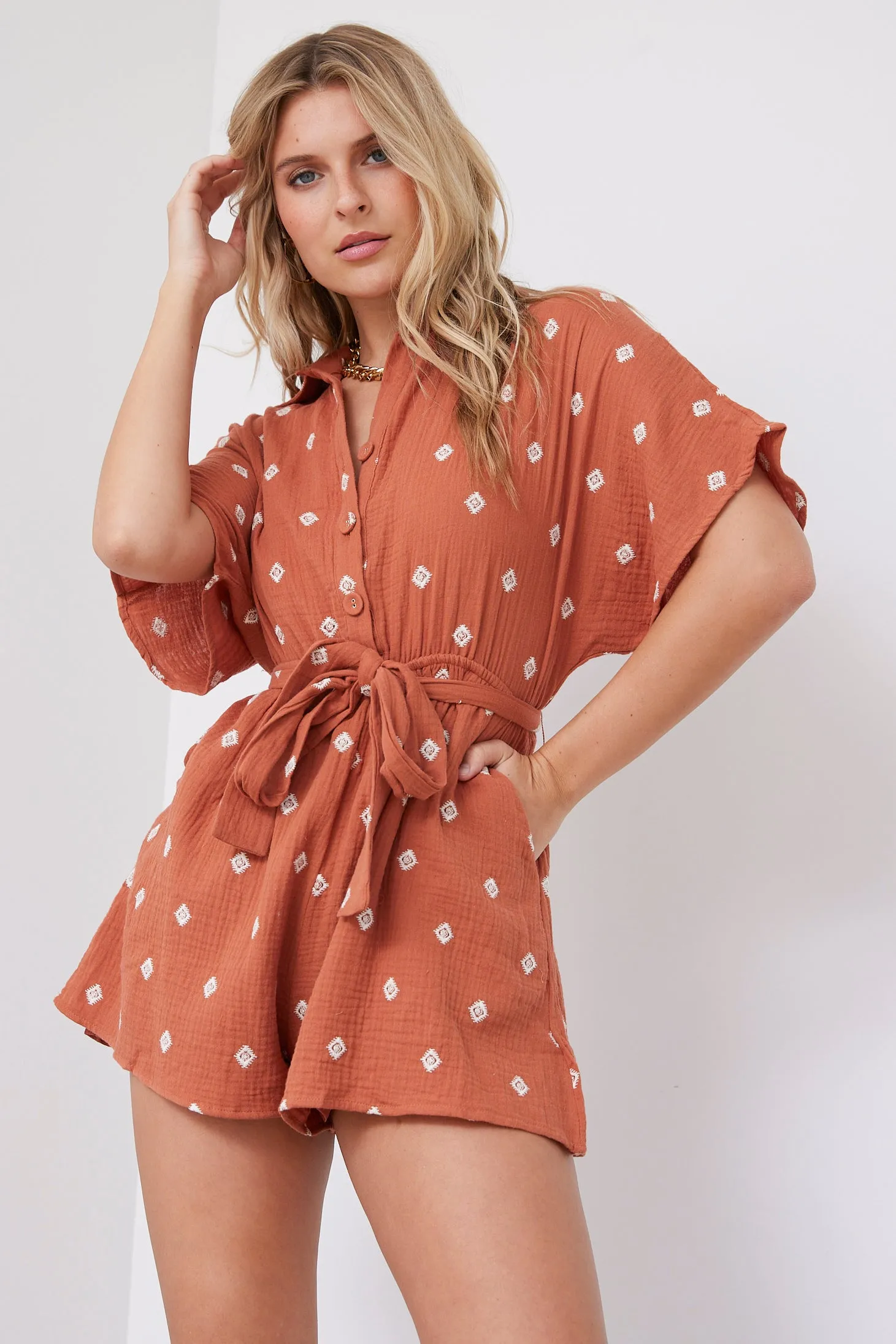 Carly Printed Romper sold by fab'rik product image thumbnail 3