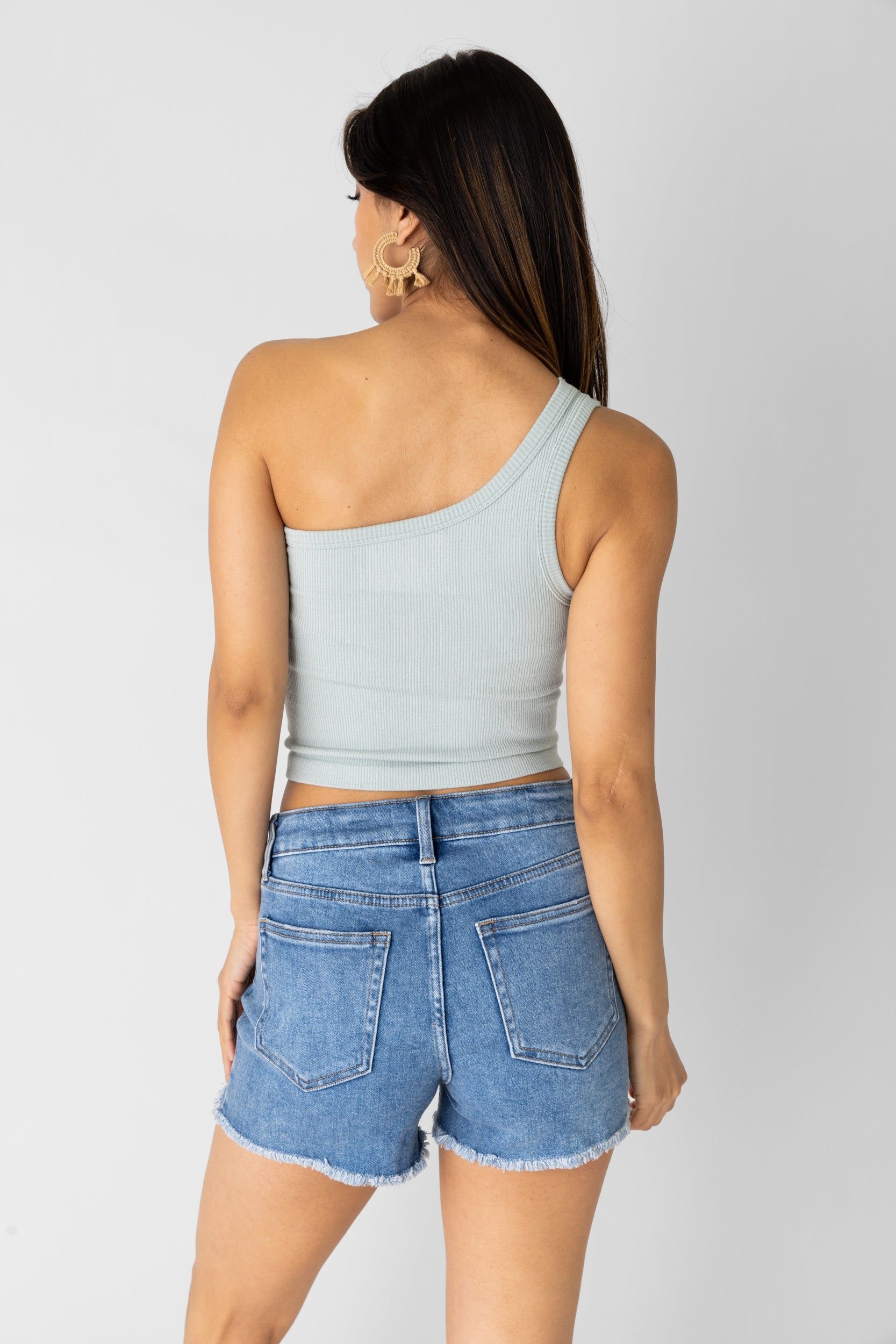 Cleo One Shoulder Cropped Tank sold by fab'rik product image thumbnail 5