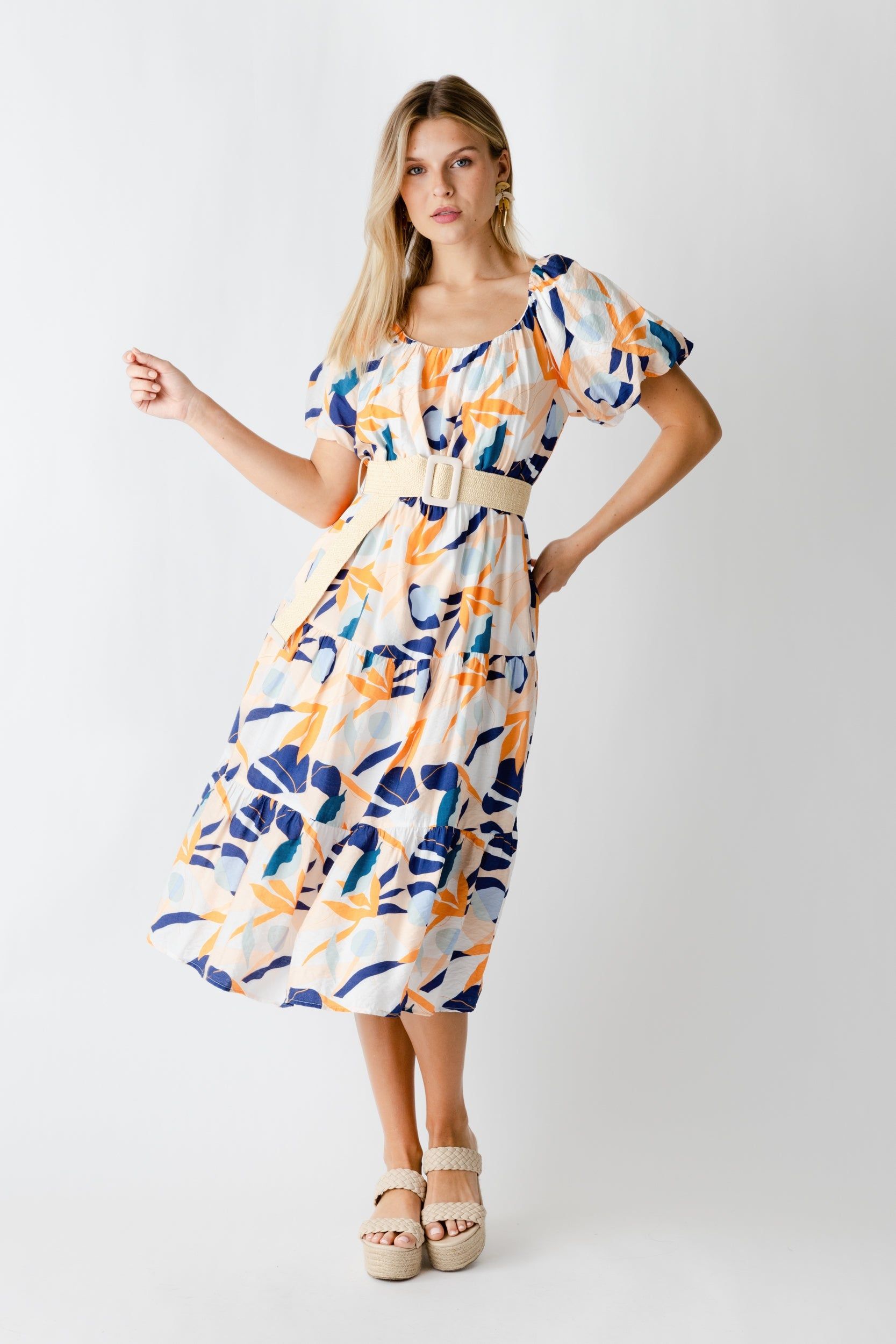 SALE - Clara Floral Midi Dress sold by fab'rik product image thumbnail 4