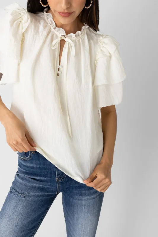 SALE - Bella Petal Sleeve Blouse sold by fab'rik