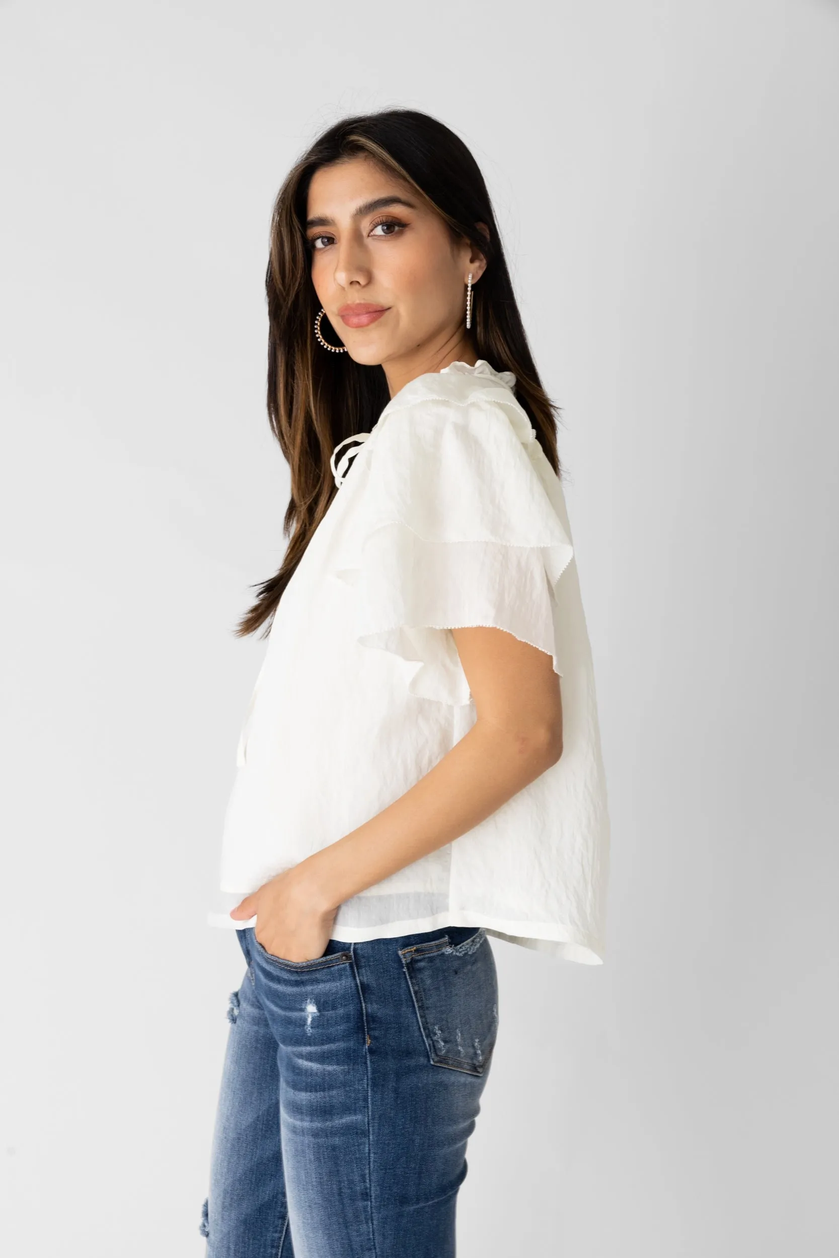 SALE - Bella Petal Sleeve Blouse sold by fab'rik product image thumbnail 2