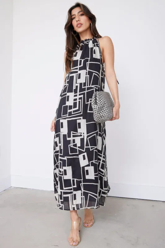 SALE - Finley Geo Print Midi Dress sold by fab'rik