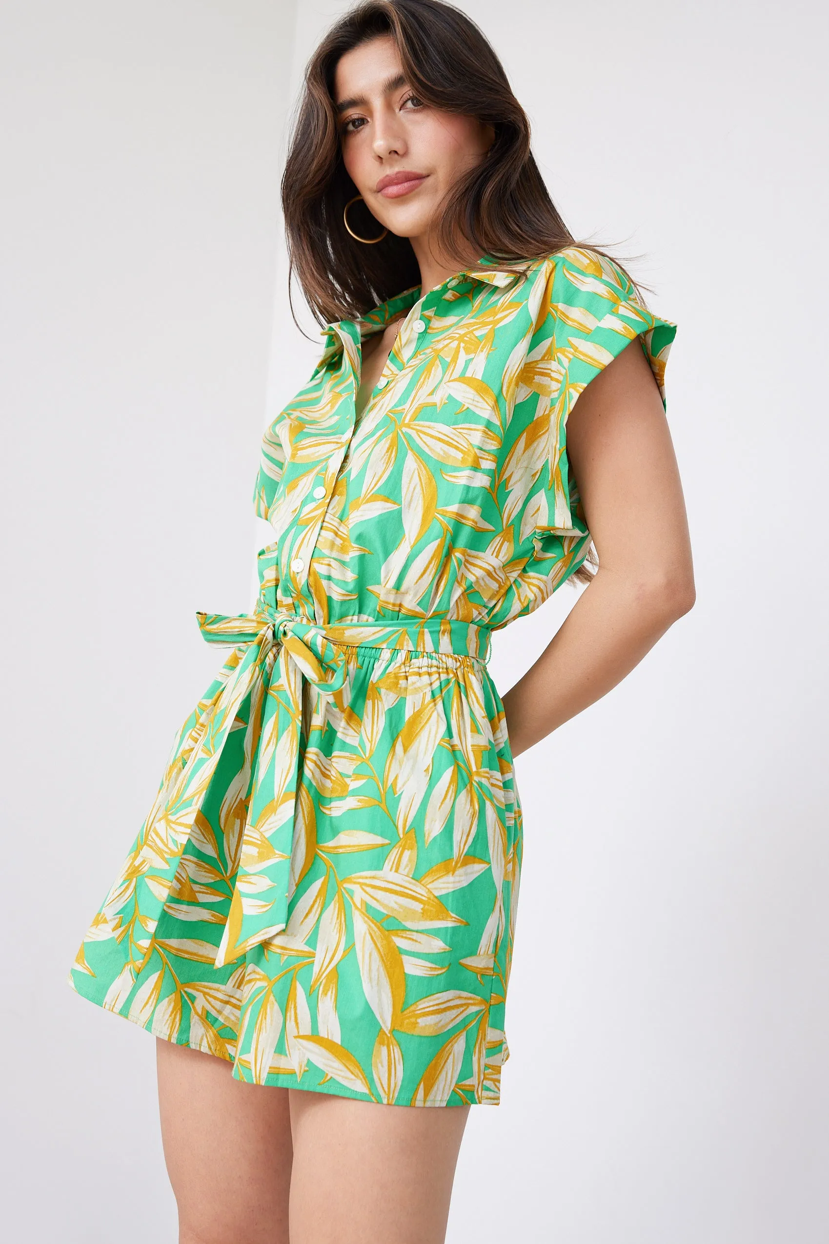 Jacobs Printed Tie Waisted Romper sold by fab'rik product image thumbnail 4