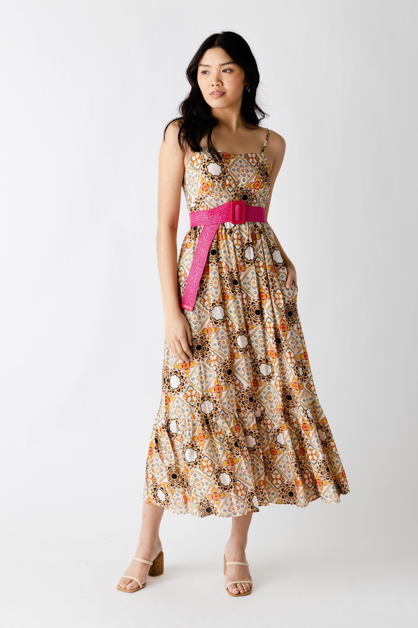 SALE - Mia Tie Print Maxi Dress sold by fab'rik