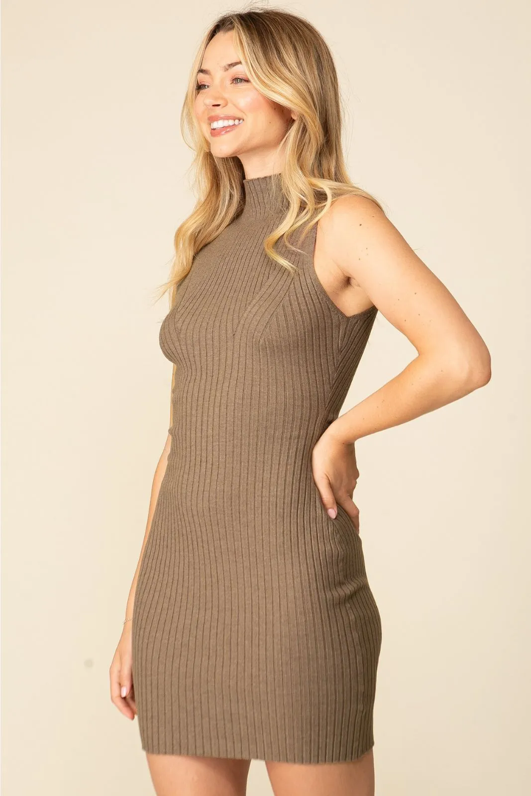 Murphy Ribbed Knit Mini Dress sold by fab'rik product image thumbnail 3