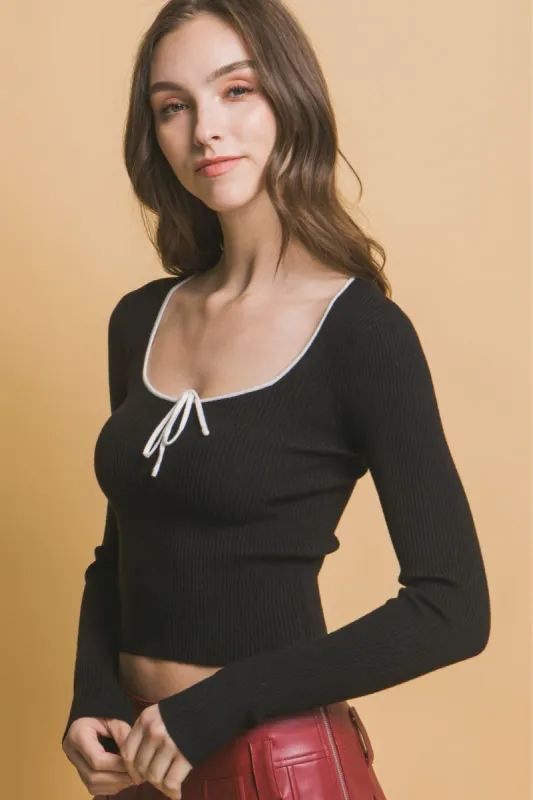 SALE - Effie Tie Detail Knot Top sold by fab'rik