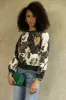 Lane Floral Printed Sweater sold by fab'rik