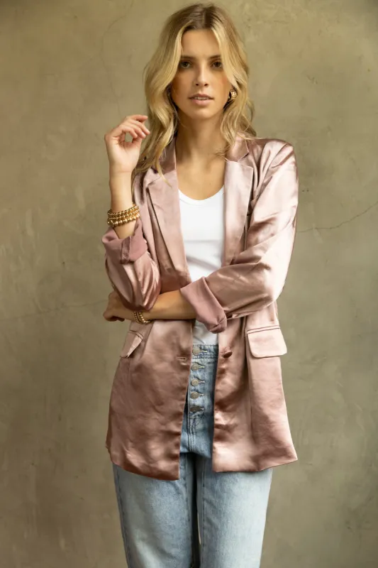 SALE - Barry Satin Blazer sold by fab'rik