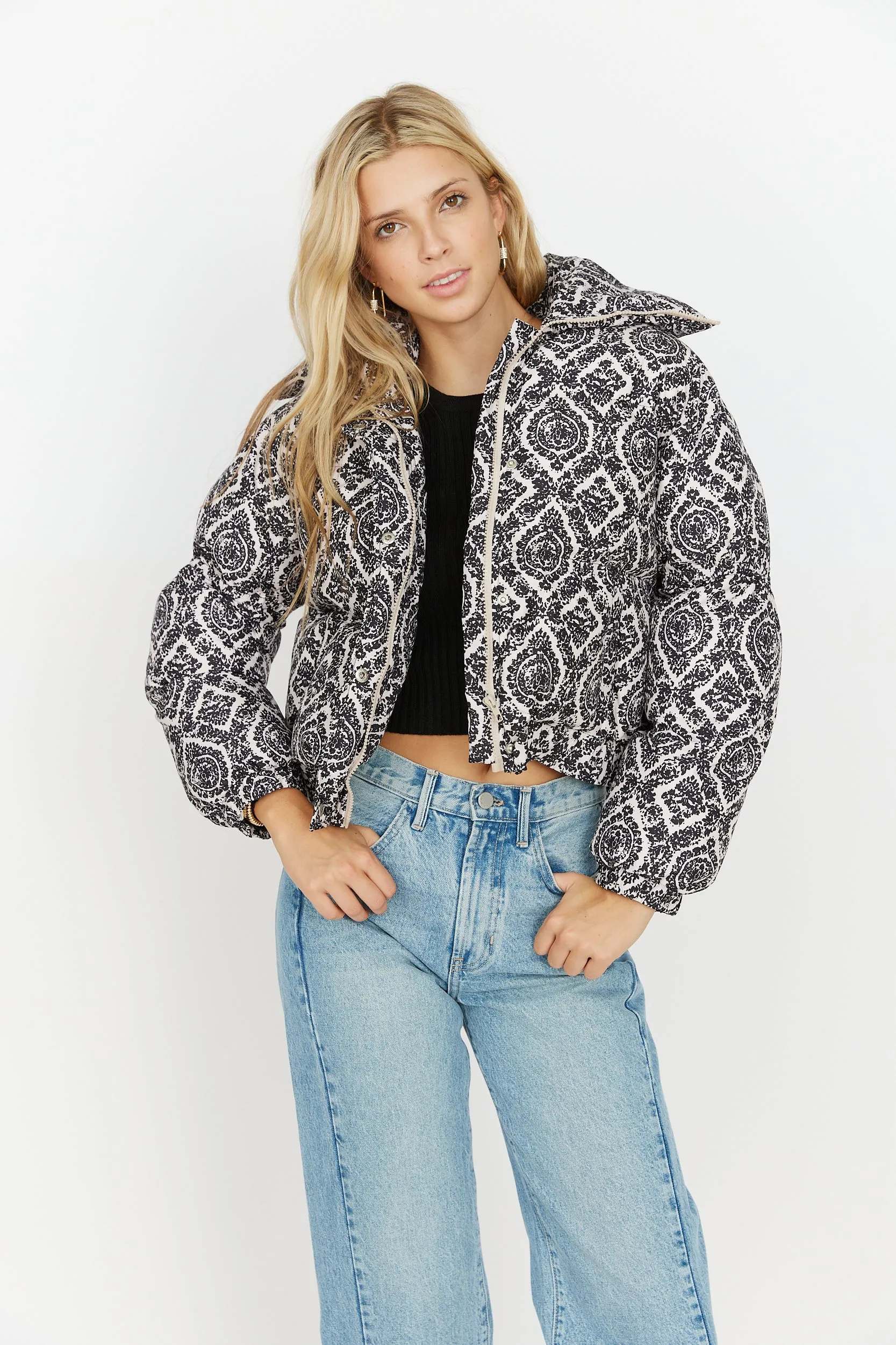 SALE - Mollie Printed Puffer Jacket sold by fab'rik