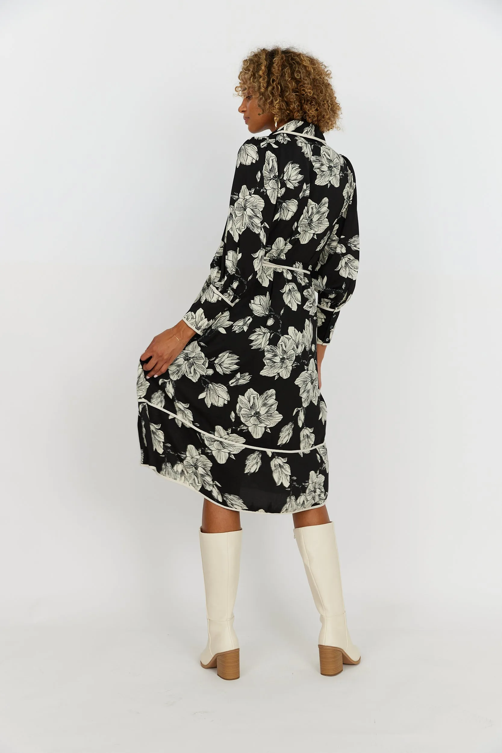 Ellie Floral Long Sleeve Dress sold by fab'rik product image thumbnail 3