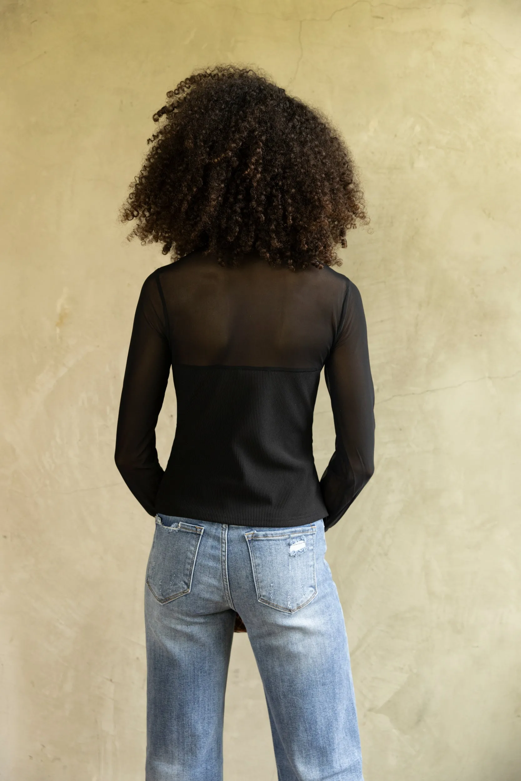 SALE - Alia Mesh Detail Top sold by fab'rik product image thumbnail 3