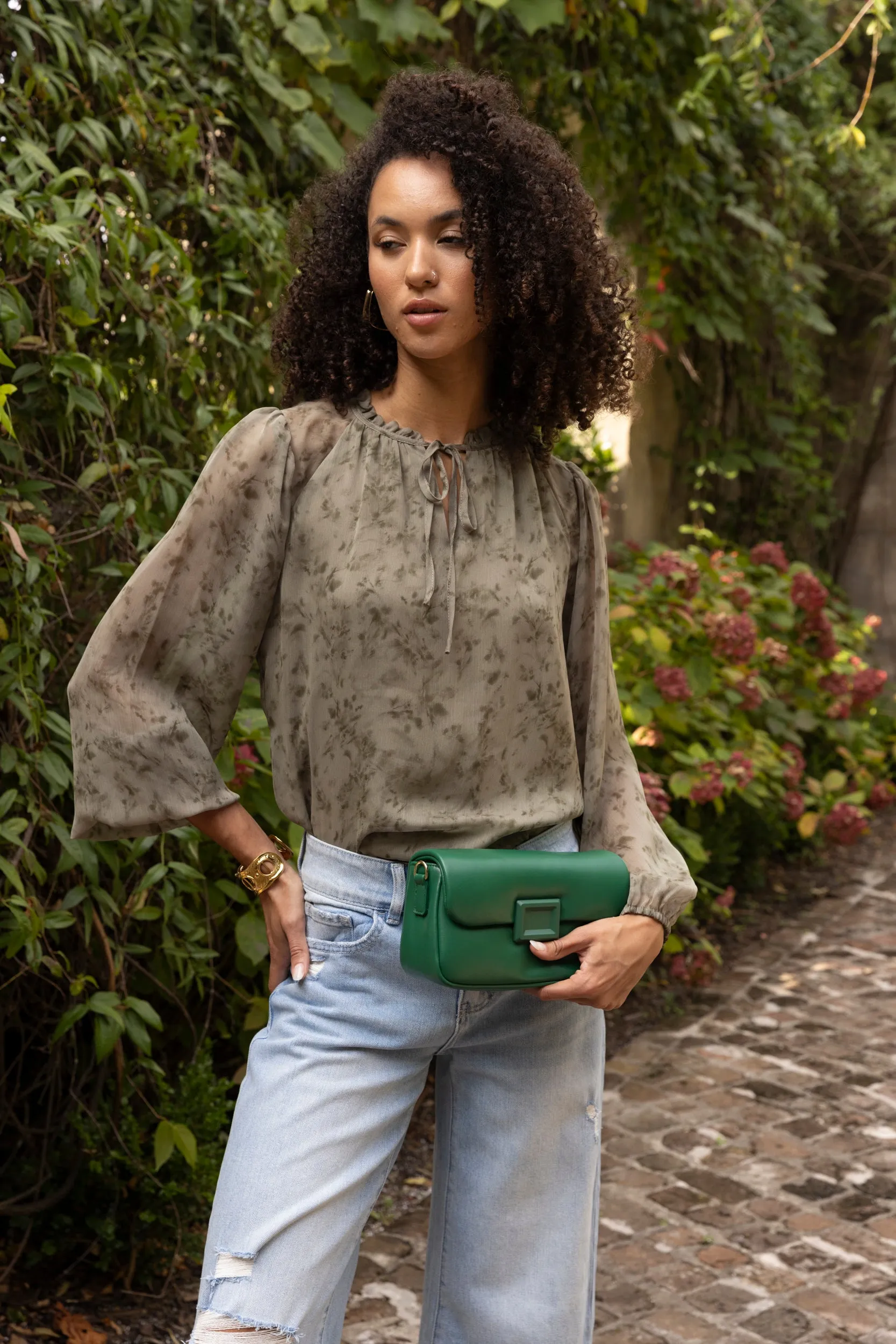 SALE - Hattie Printed Long Sleeve Blouse sold by fab'rik product image thumbnail 4