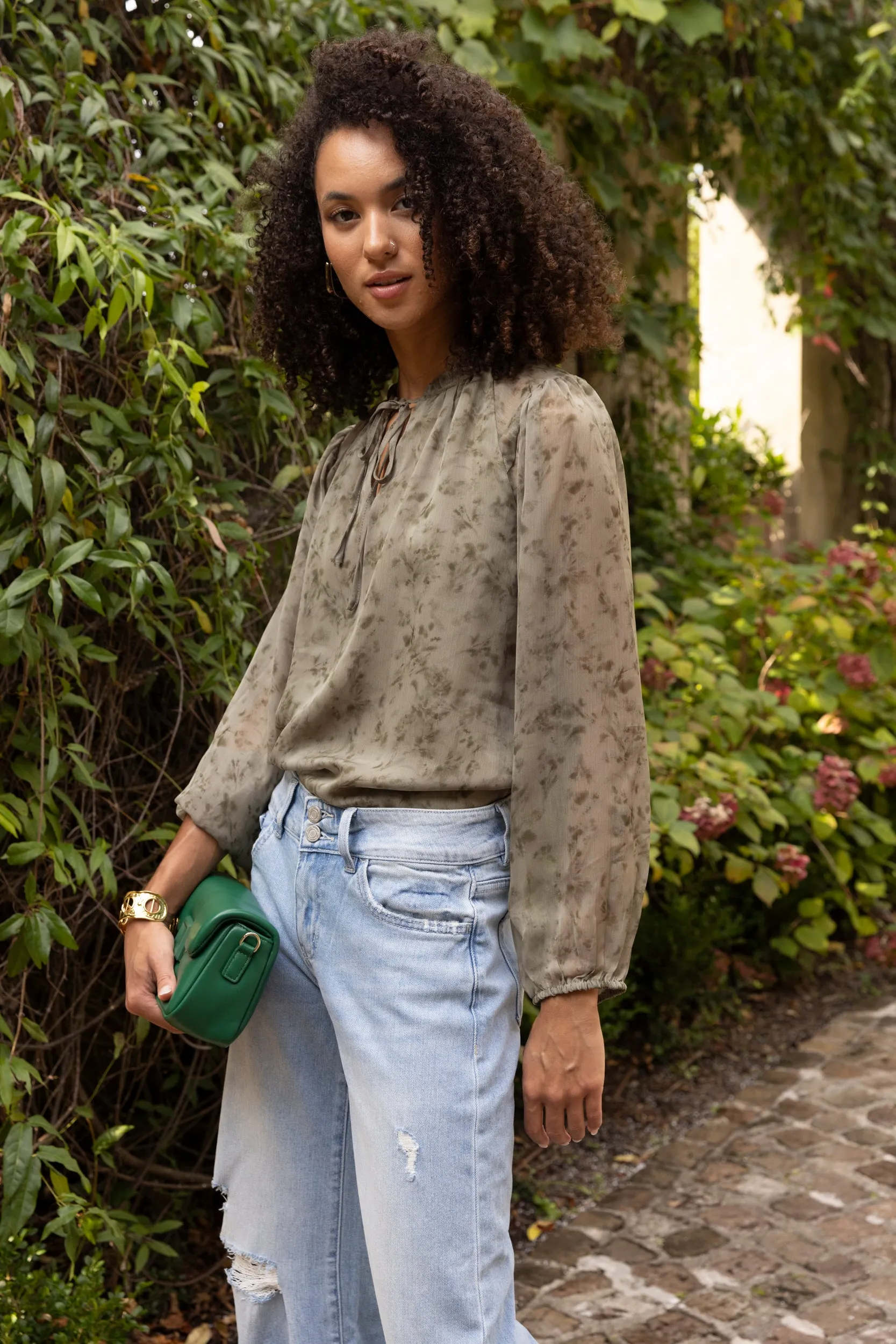 SALE - Hattie Printed Long Sleeve Blouse sold by fab'rik product image thumbnail 2