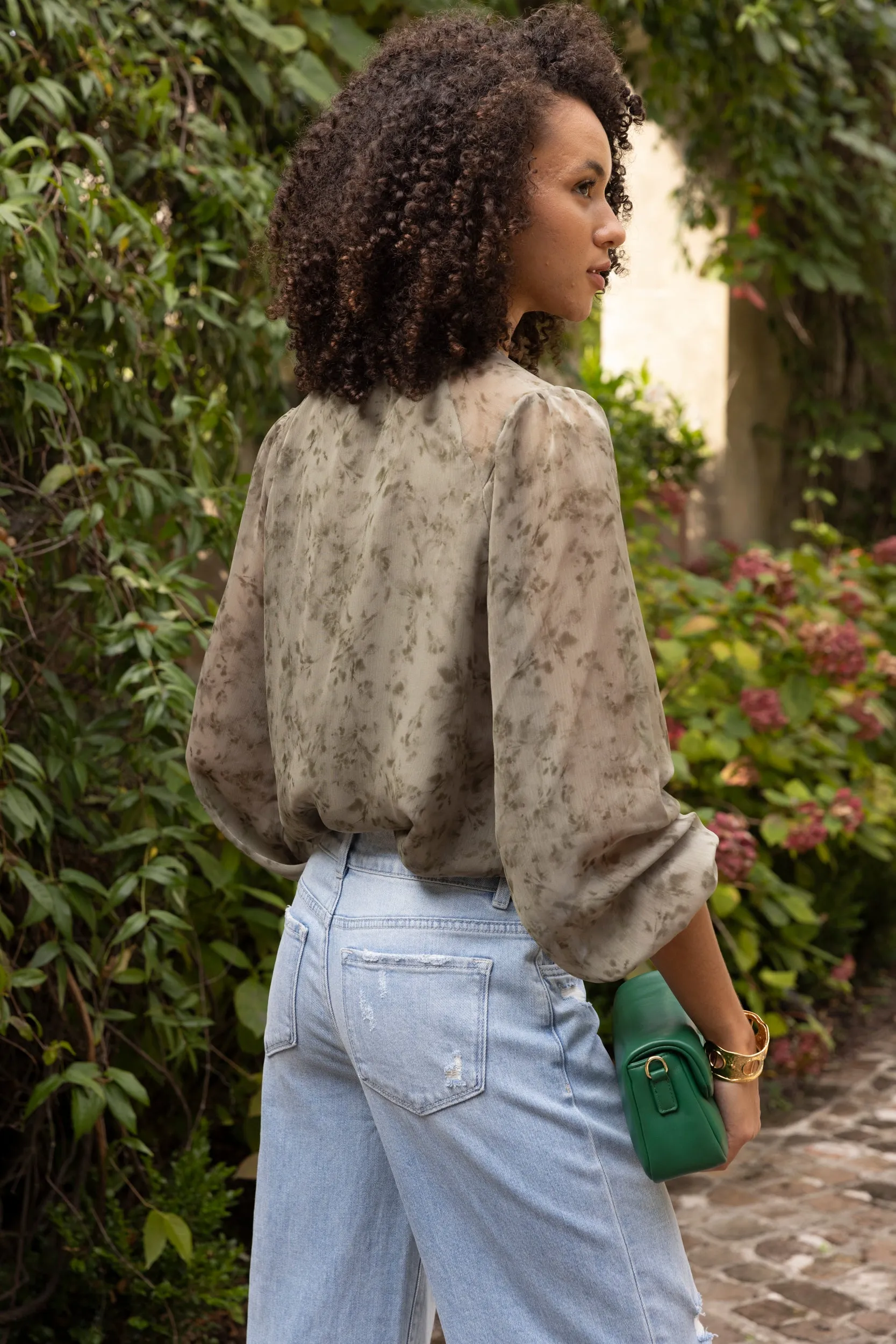 SALE - Hattie Printed Long Sleeve Blouse sold by fab'rik product image thumbnail 3