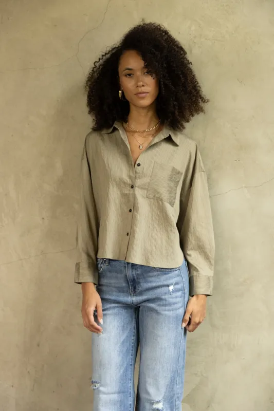 SALE - Evans Button Down Blouse sold by fab'rik