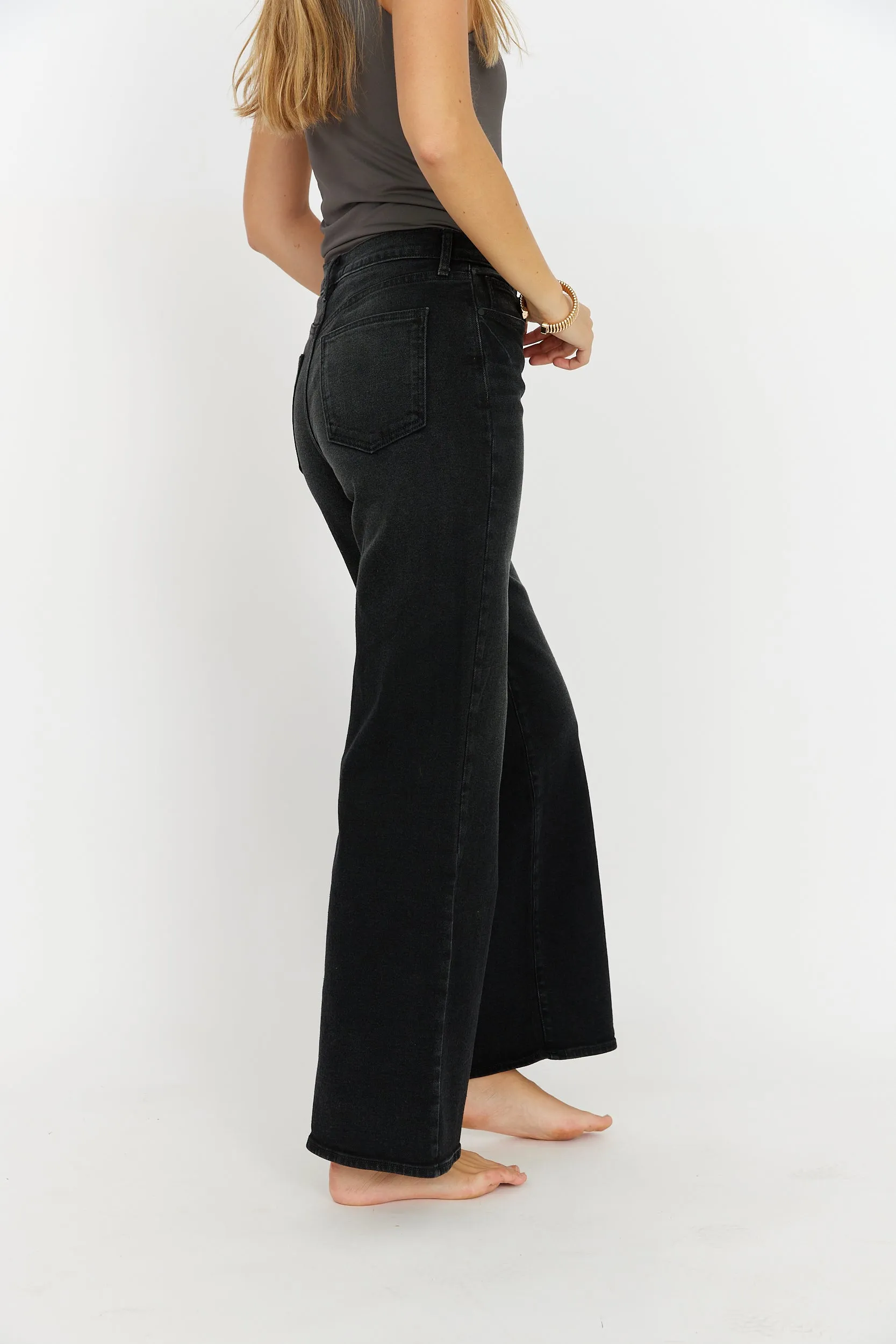 Reed Just Black Palazo Jean sold by fab'rik product image thumbnail 3