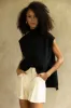 Clay Sleeveless Turtleneck Sweater sold by fab'rik