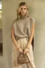 Clay Sleeveless Turtleneck Sweater sold by fab'rik