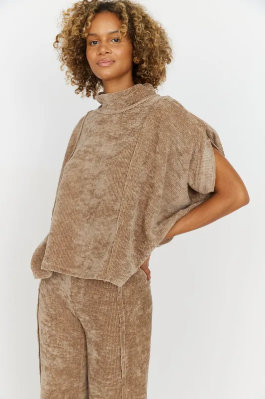 Rubio Knit Mock Neck Top sold by fab'rik