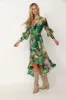 Arianna Floral Wrap Dress sold by fab'rik