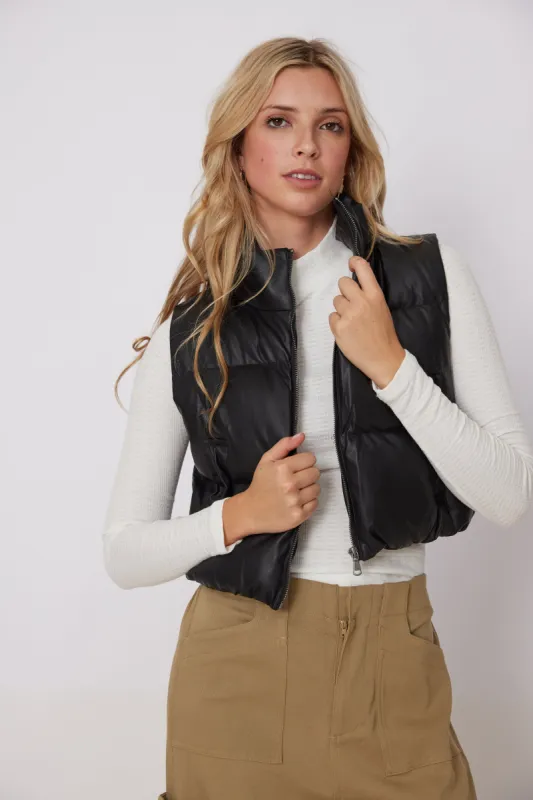Safia Puffer Vest sold by fab'rik