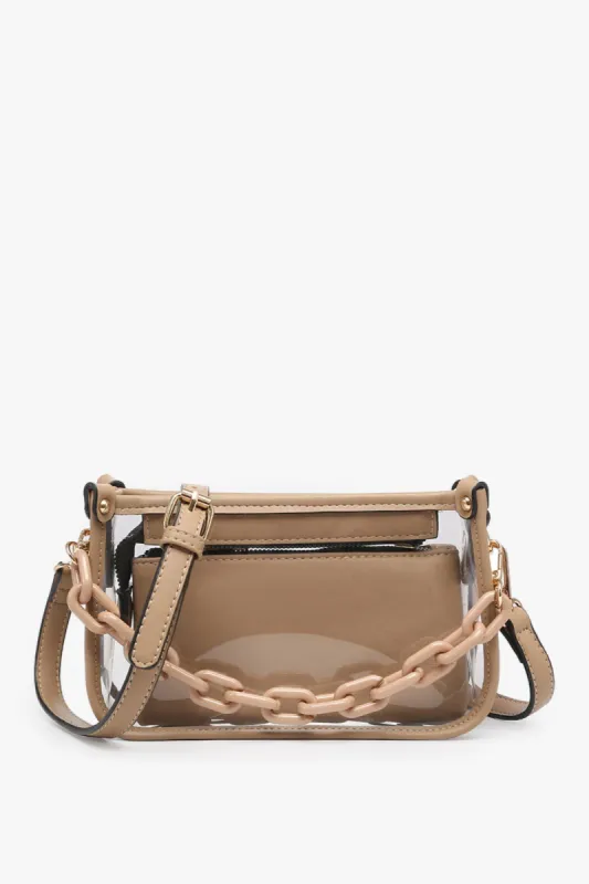 Jessica Clear Crossbody Bag sold by fab'rik