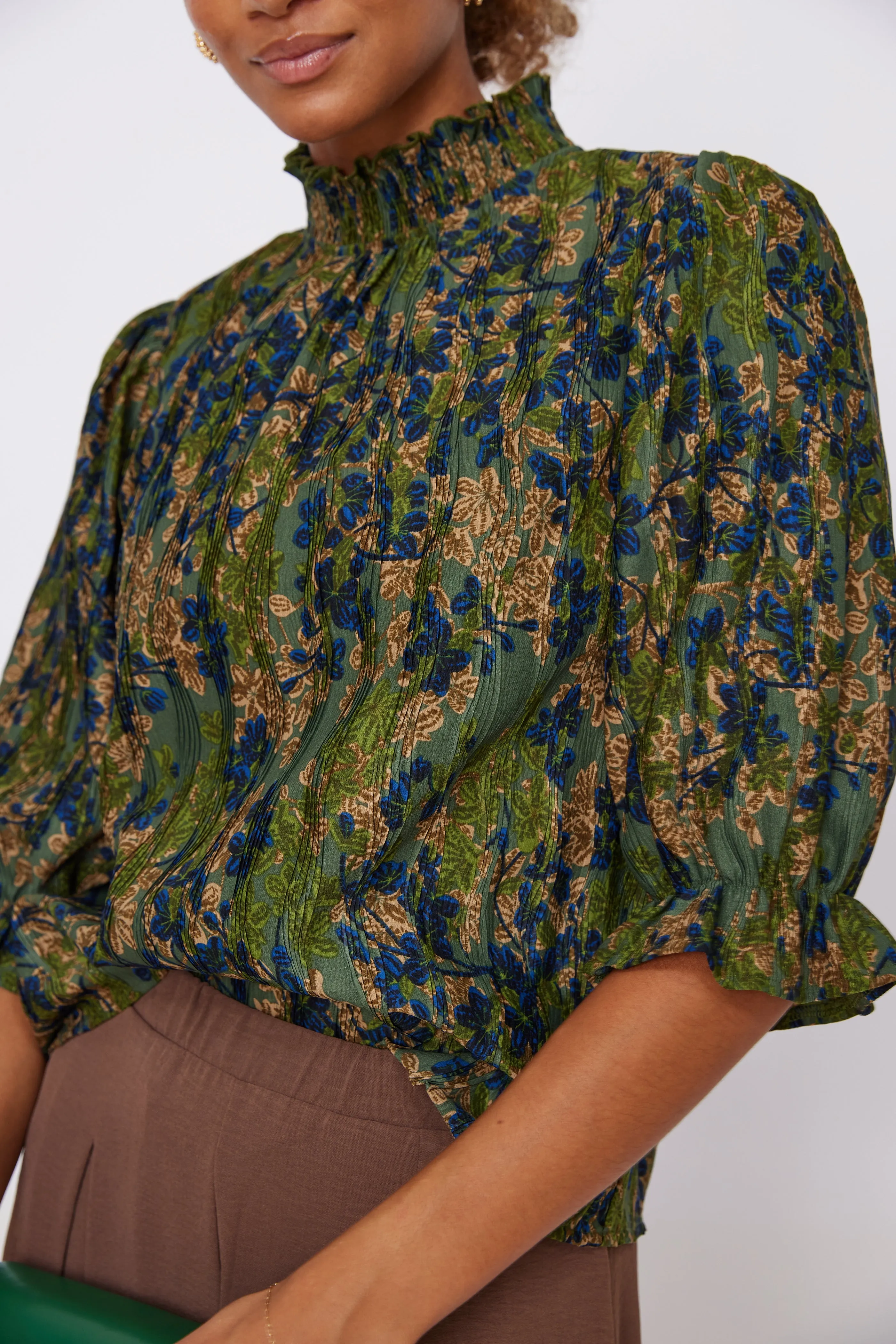 Jonas Smocked Neck Printed Top sold by fab'rik product image thumbnail 3