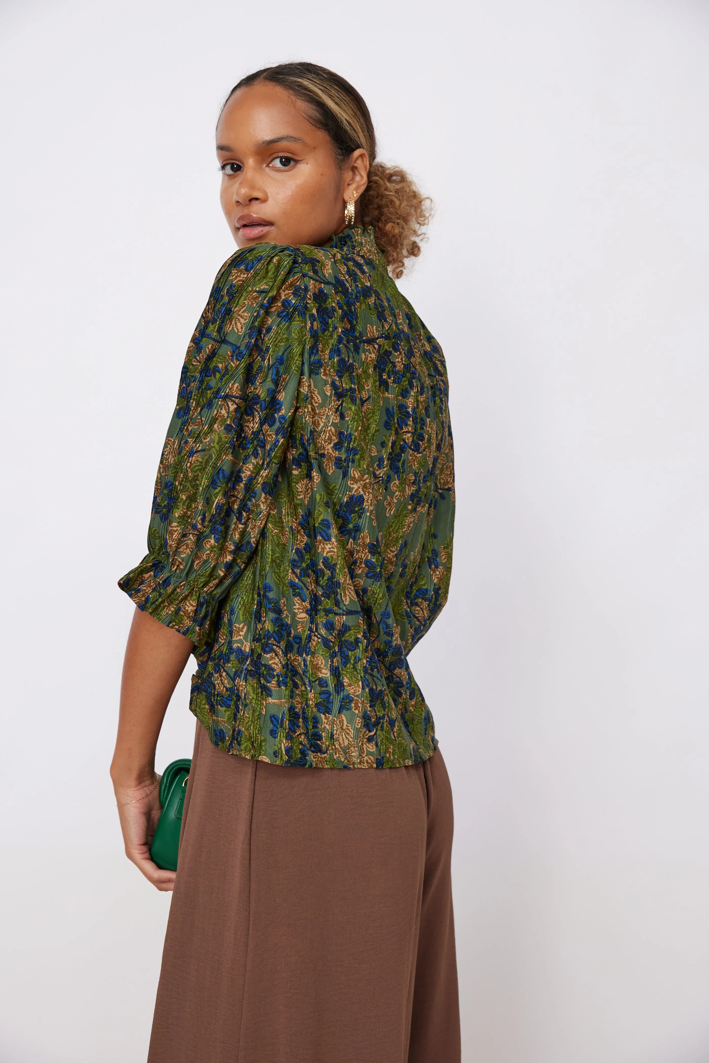 Jonas Smocked Neck Printed Top sold by fab'rik product image thumbnail 4