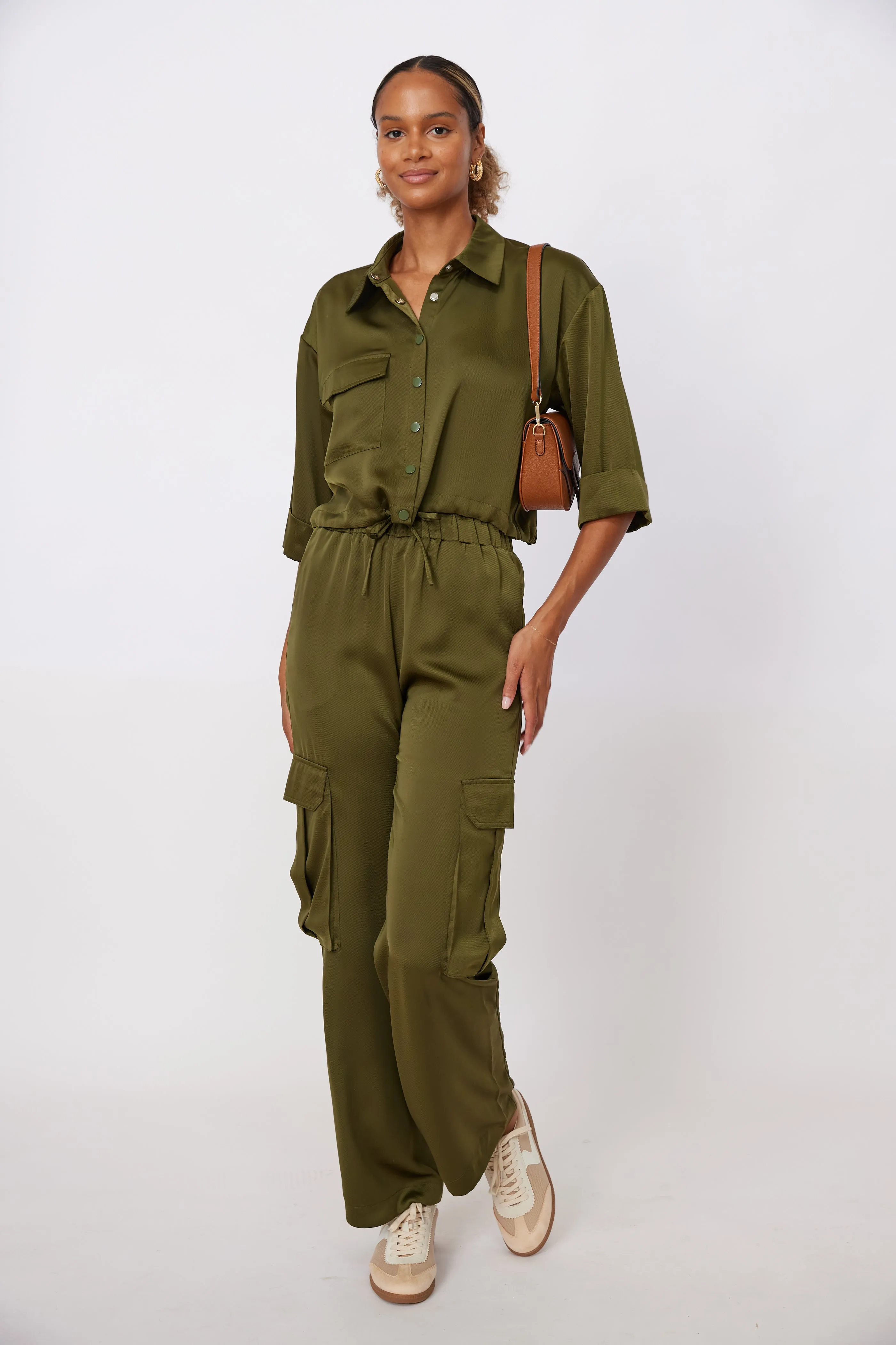 Jamal Elastic Waist Cargo Pants sold by fab'rik product image thumbnail 4