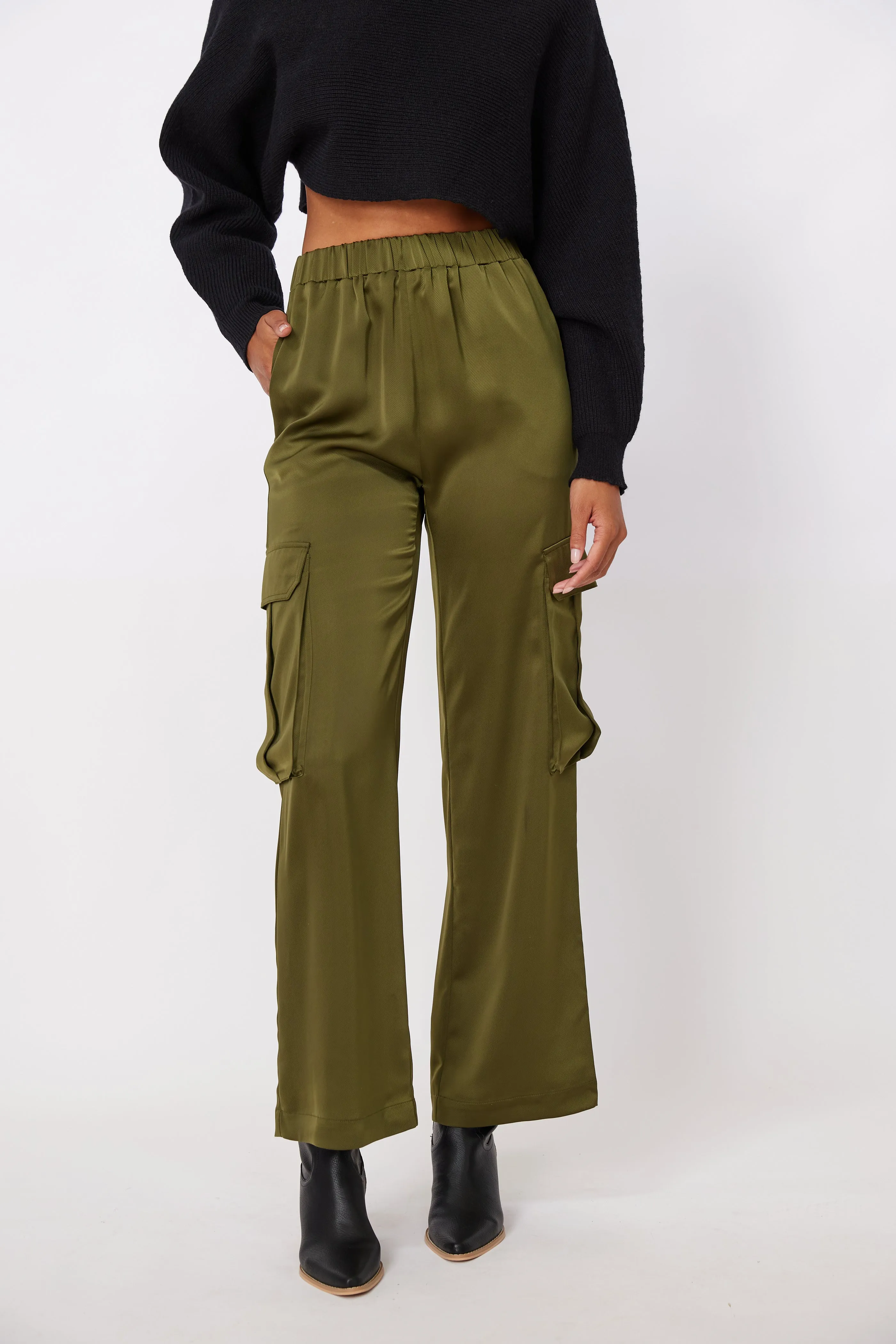 Jamal Elastic Waist Cargo Pants sold by fab'rik product image thumbnail 3