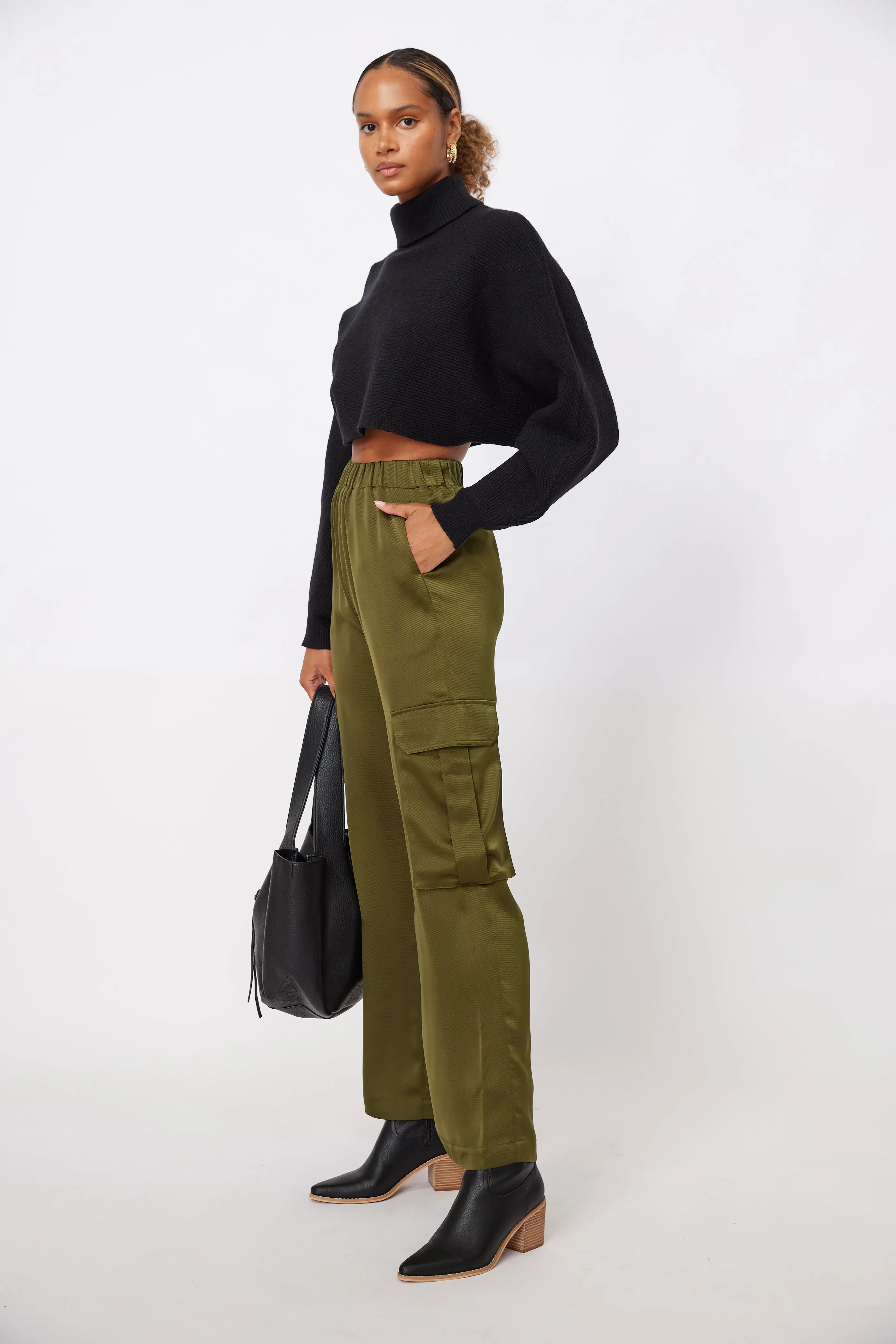 Jamal Elastic Waist Cargo Pants sold by fab'rik product image thumbnail 2