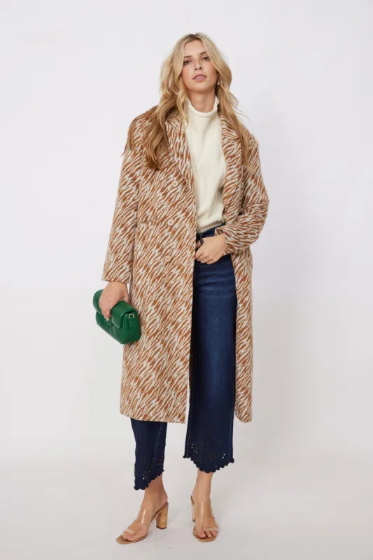 SALE - Harper Printed Coat sold by fab'rik