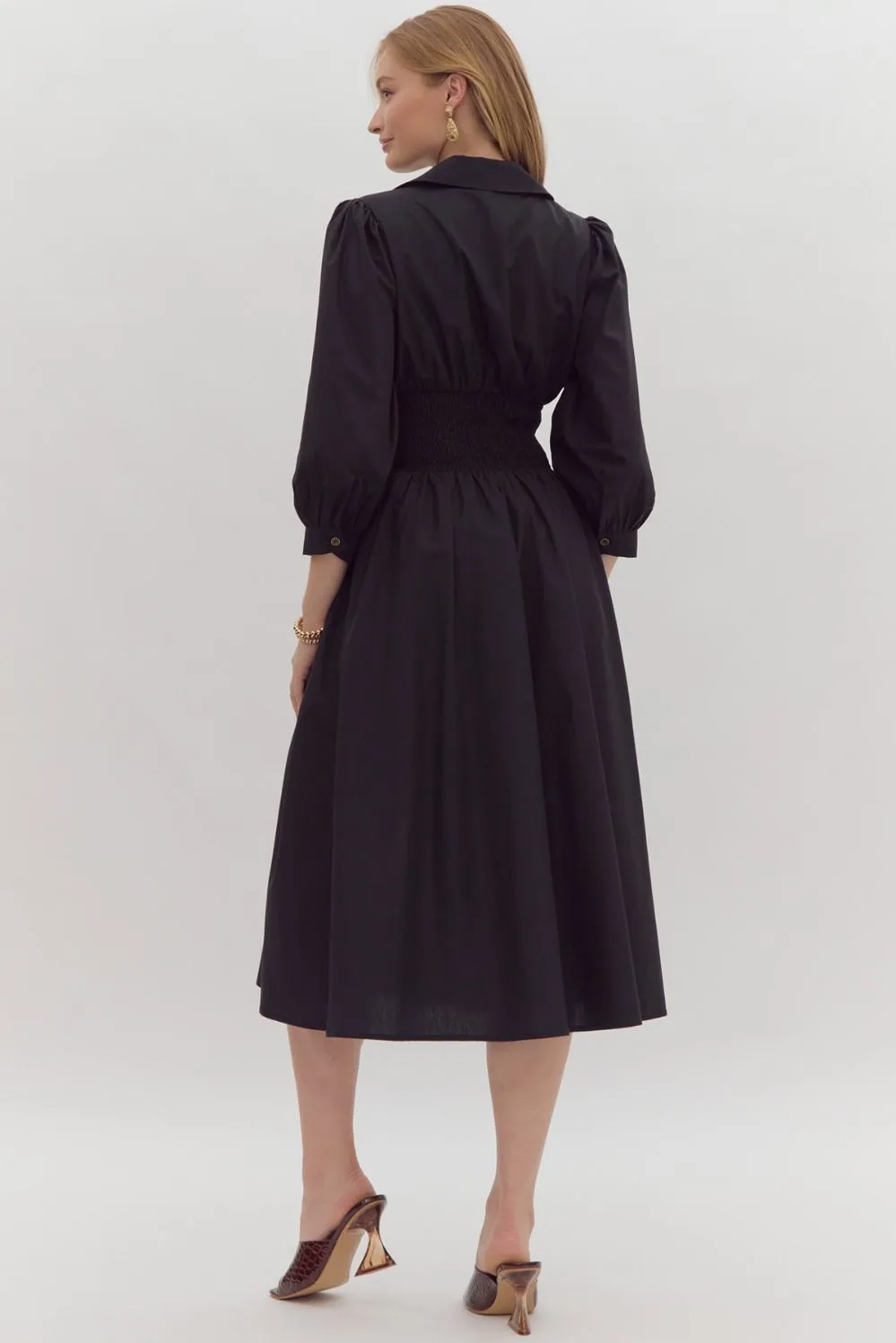 Mabel Zip Front Midi Dress sold by fab'rik product image thumbnail 3