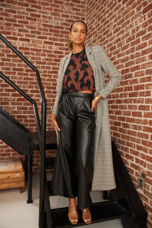 SALE - Julie Extra Long Plaid Blazer sold by fab'rik