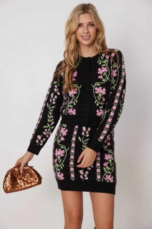 Cecilia Floral Cardigan sold by fab'rik