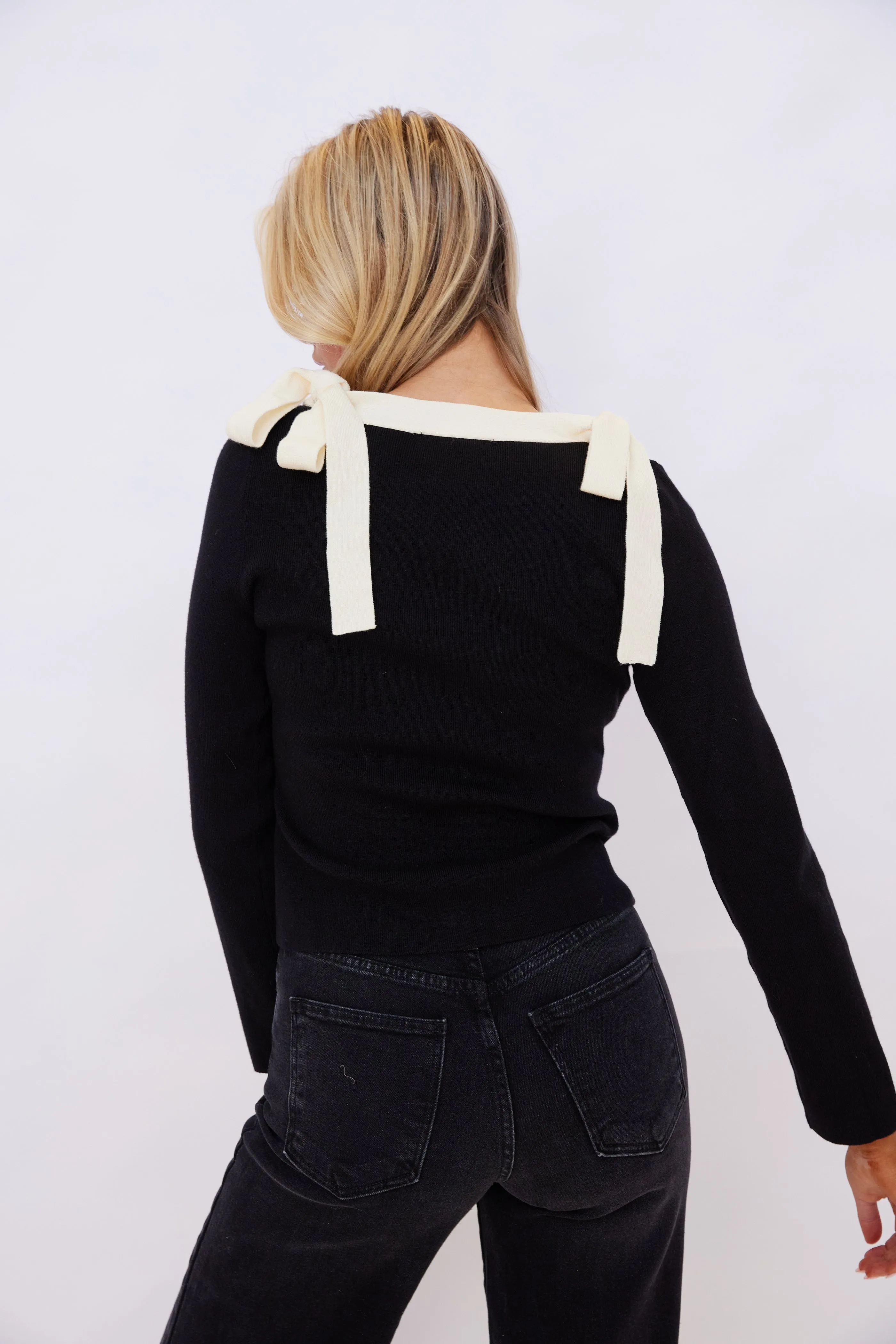 SALE - Brady Bow Detail Knit Top sold by fab'rik product image thumbnail 3