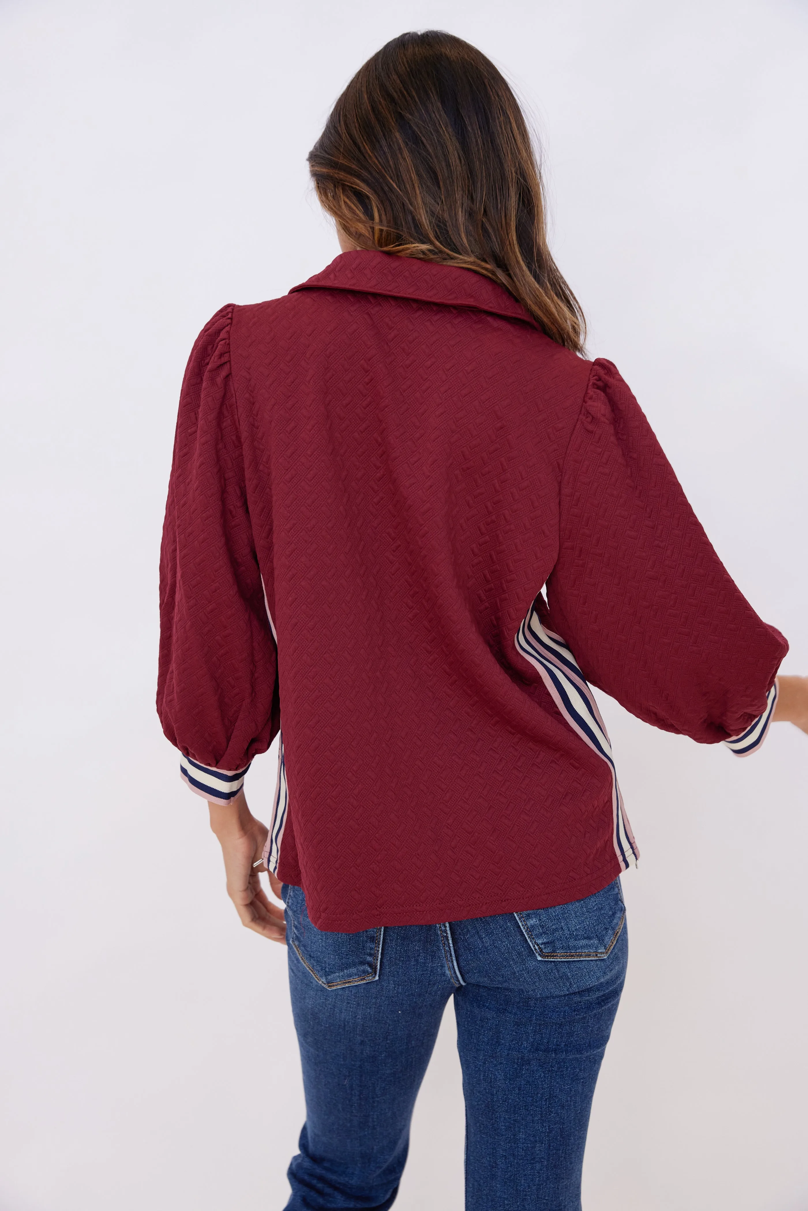 SALE - Cassie Track Stripe Knit Top sold by fab'rik product image thumbnail 5