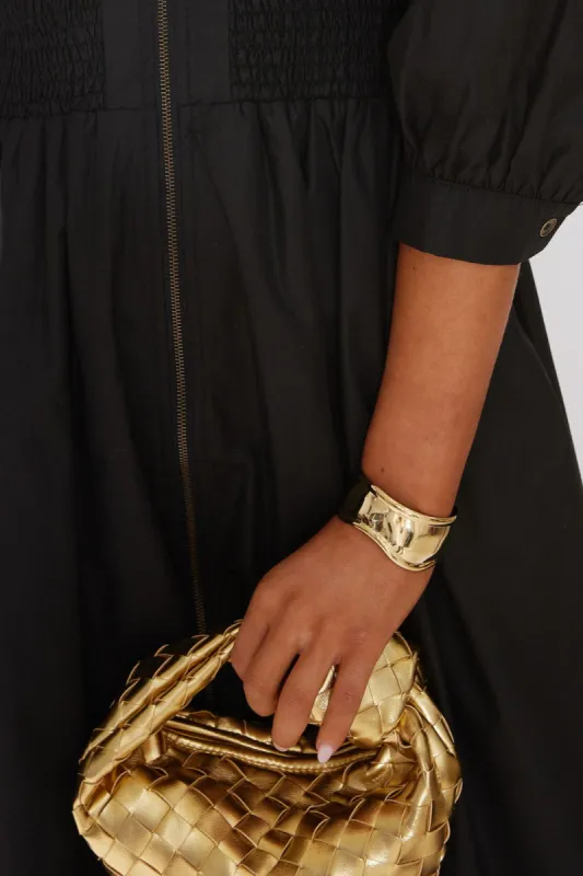 Boyd Convex Shaped Brass Cuff sold by fab'rik