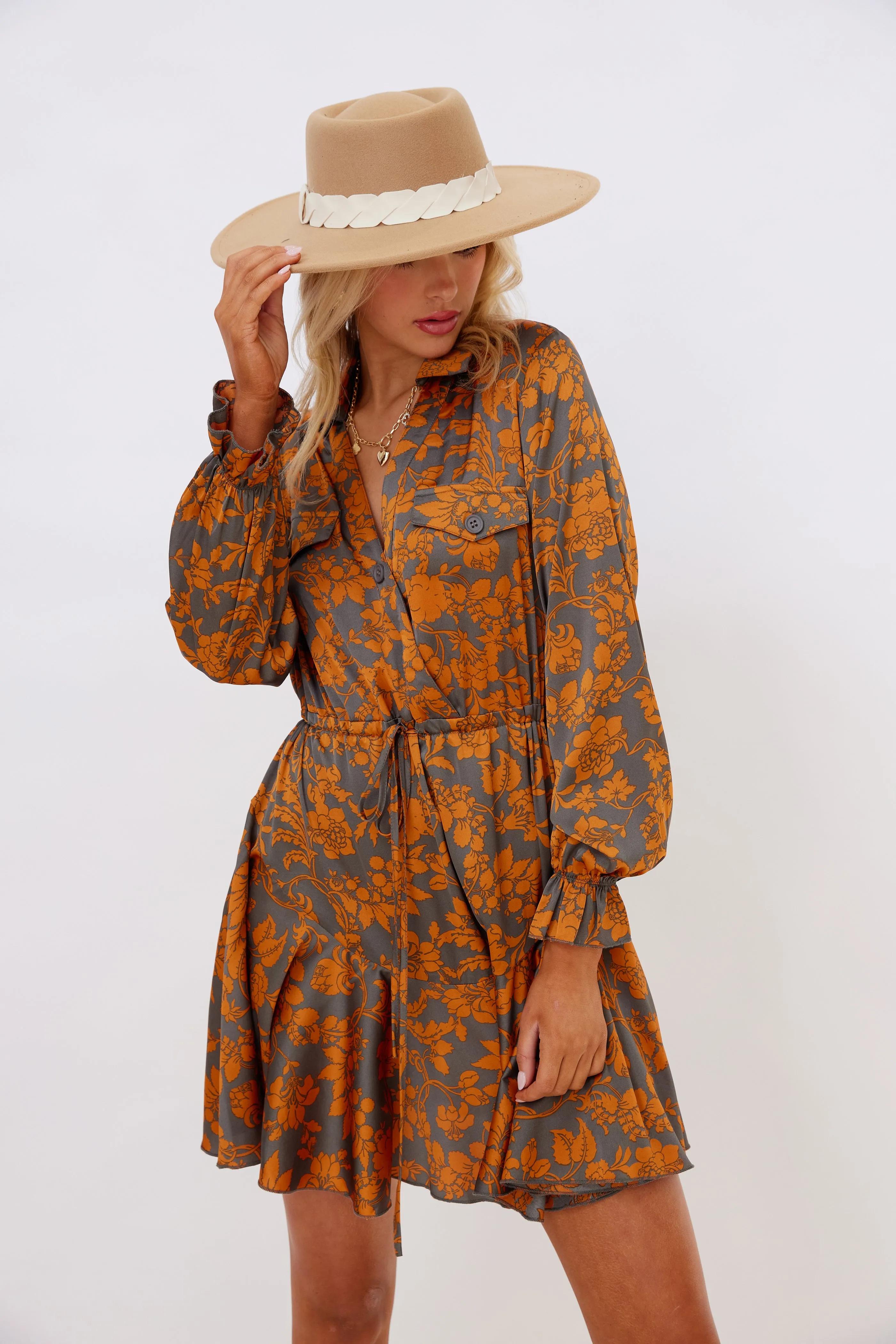 SALE - Erin Printed Long Sleeve Mini Dress sold by fab'rik product image thumbnail 2