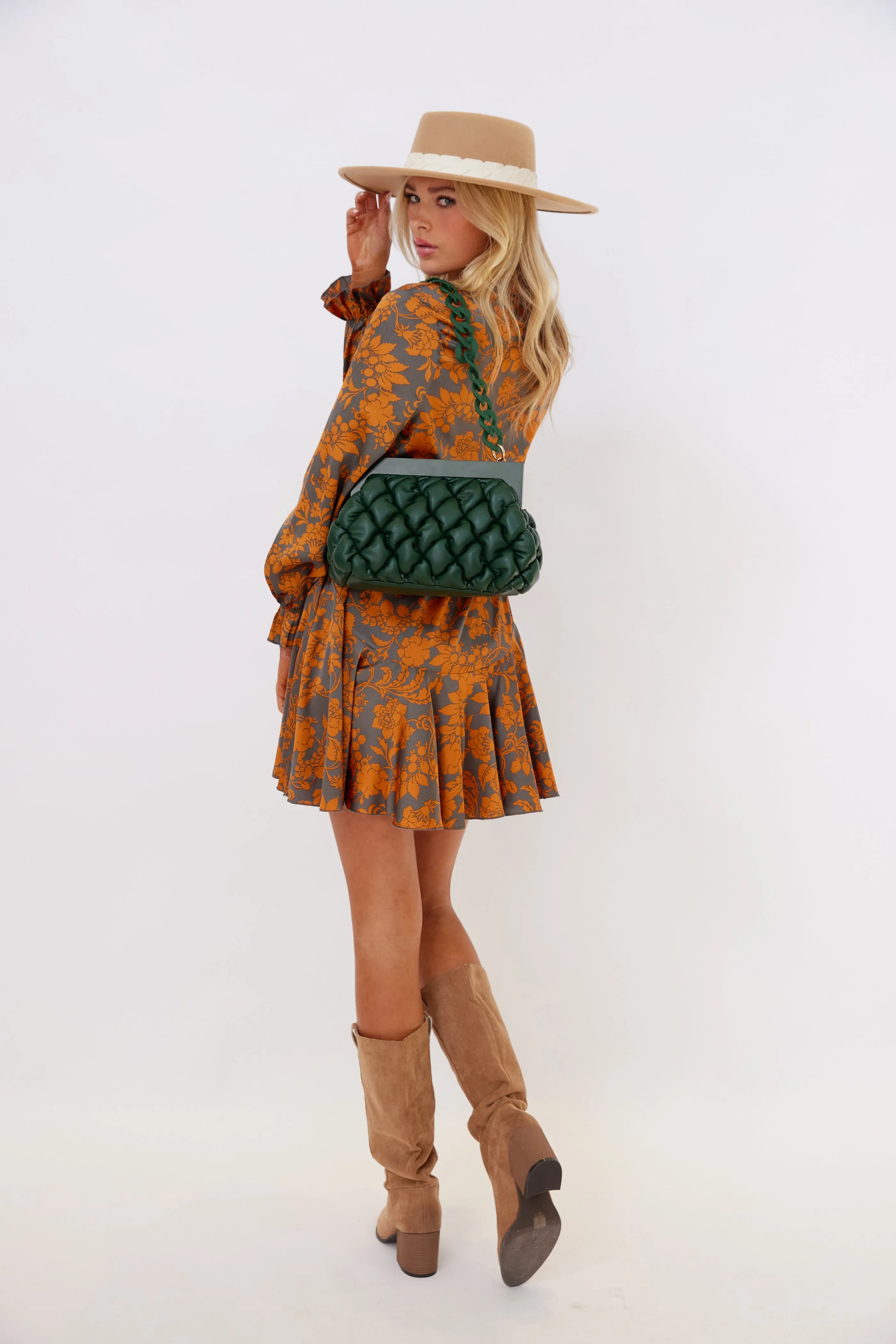 SALE - Erin Printed Long Sleeve Mini Dress sold by fab'rik product image thumbnail 3