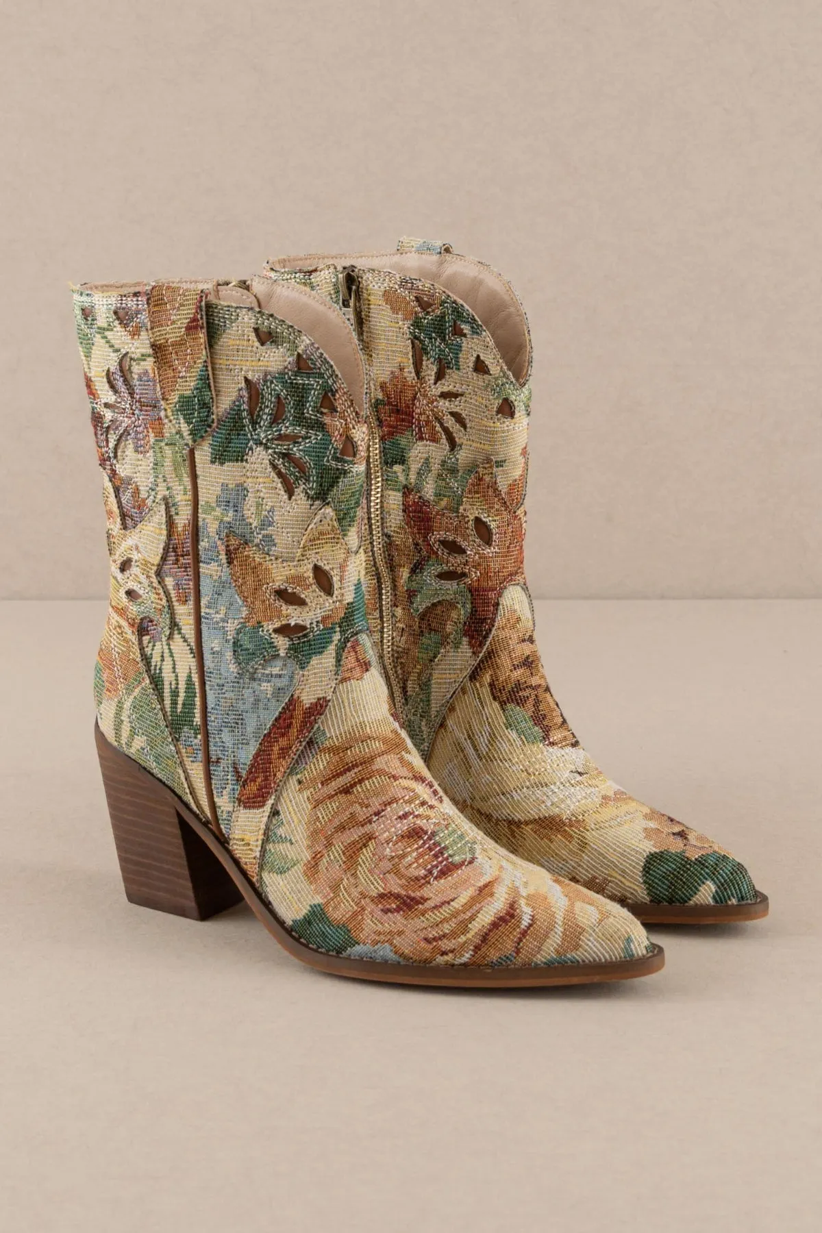 SALE - Sorrel-Flora Floral Tapestry Print Boots sold by fab'rik