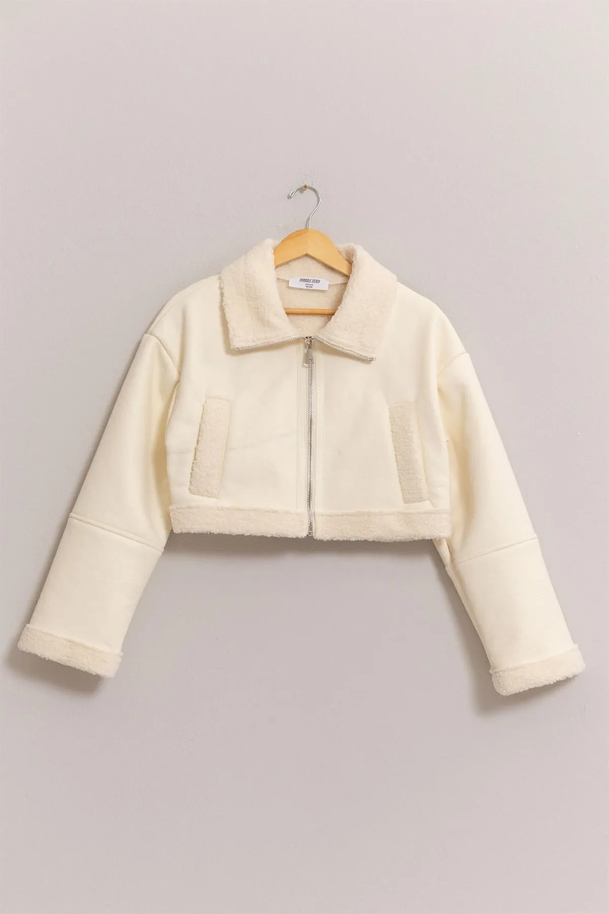 SALE - Jude Sherpa Cropped Jacket sold by fab'rik product image thumbnail 2