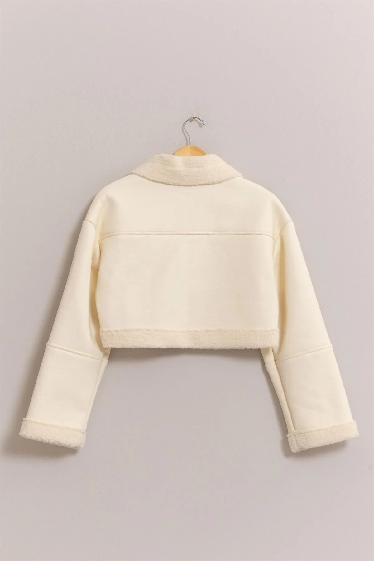 SALE - Jude Sherpa Cropped Jacket sold by fab'rik product image thumbnail 4