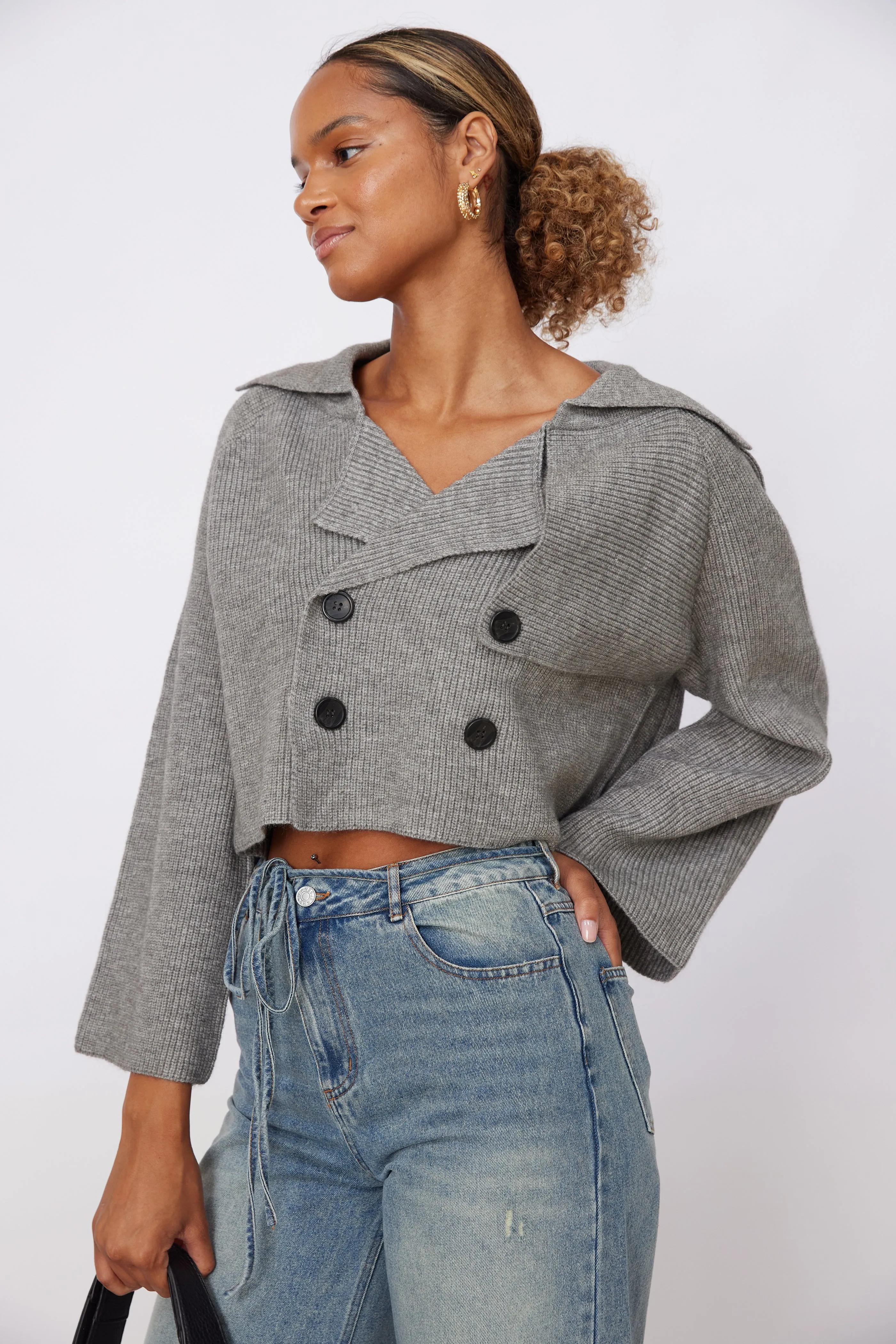 SALE - Clara Double Breasted Sweater sold by fab'rik product image thumbnail 2