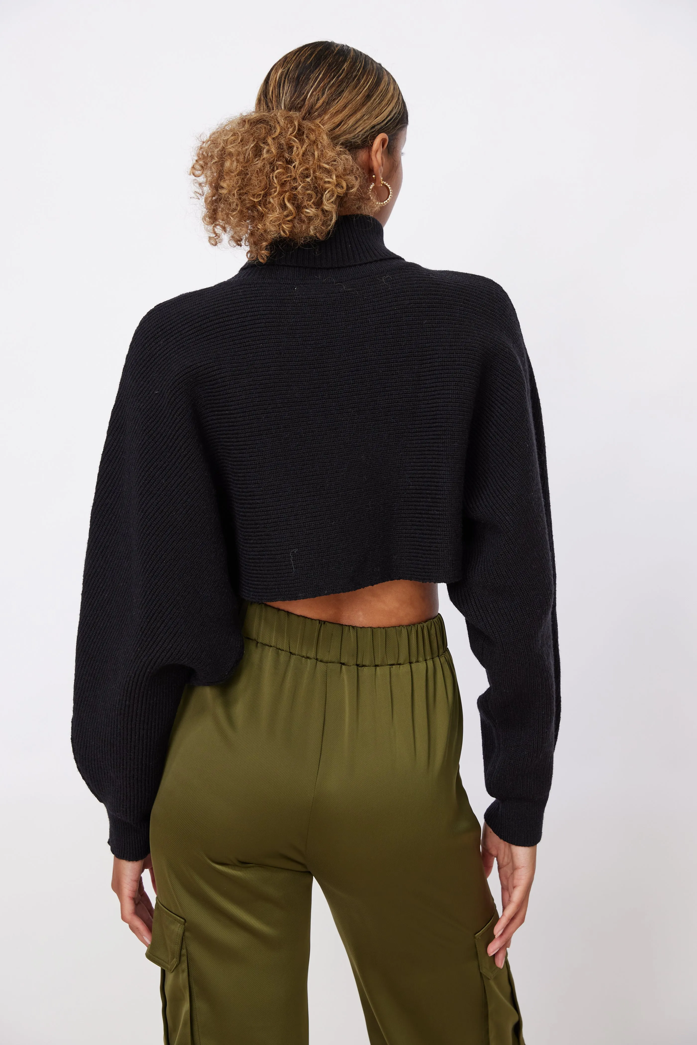 Shelton Cropped Turtleneck Sweater sold by fab'rik product image thumbnail 4