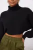 Shelton Cropped Turtleneck Sweater sold by fab'rik