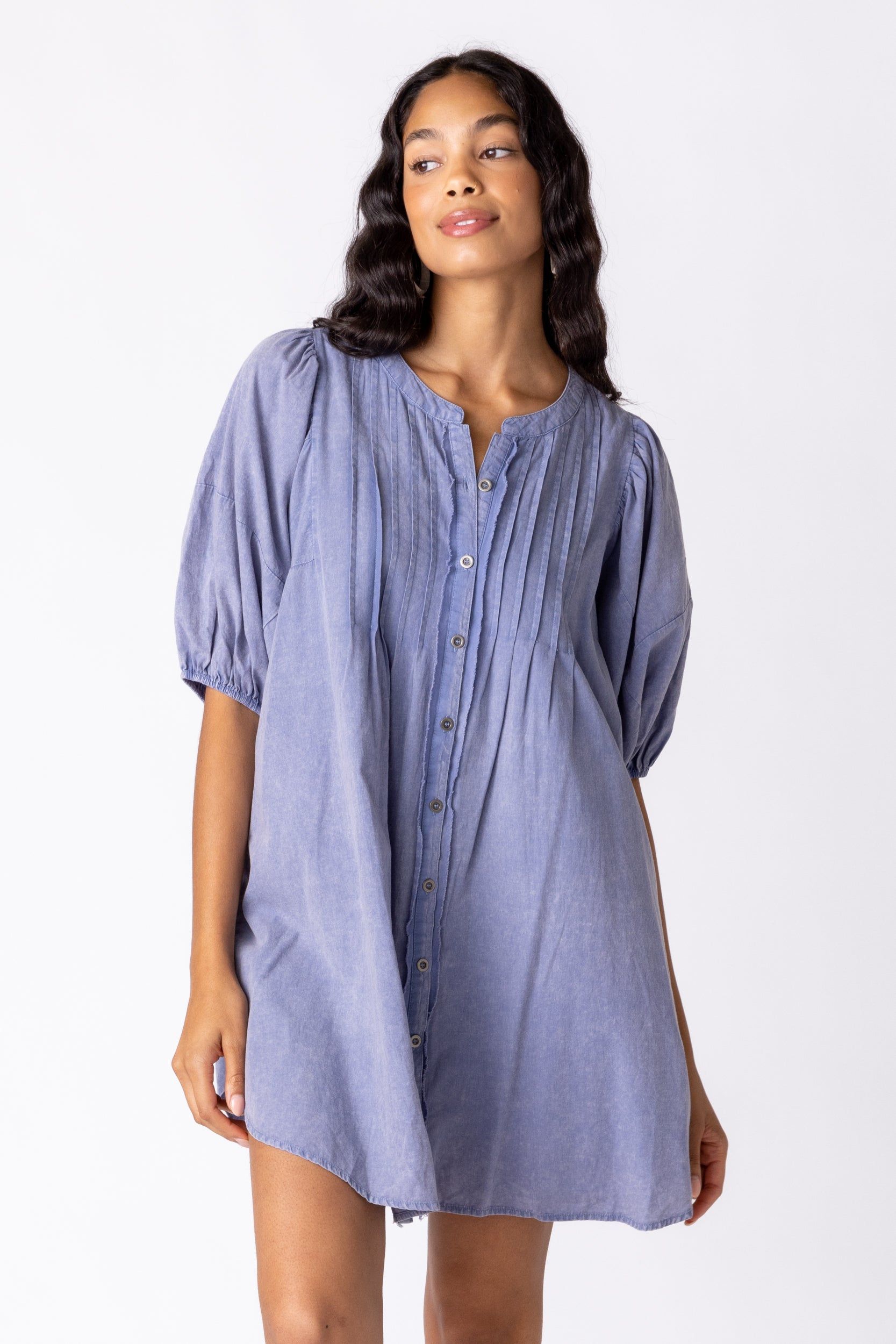 SALE - Keira Button Front Mini Dress sold by fab'rik